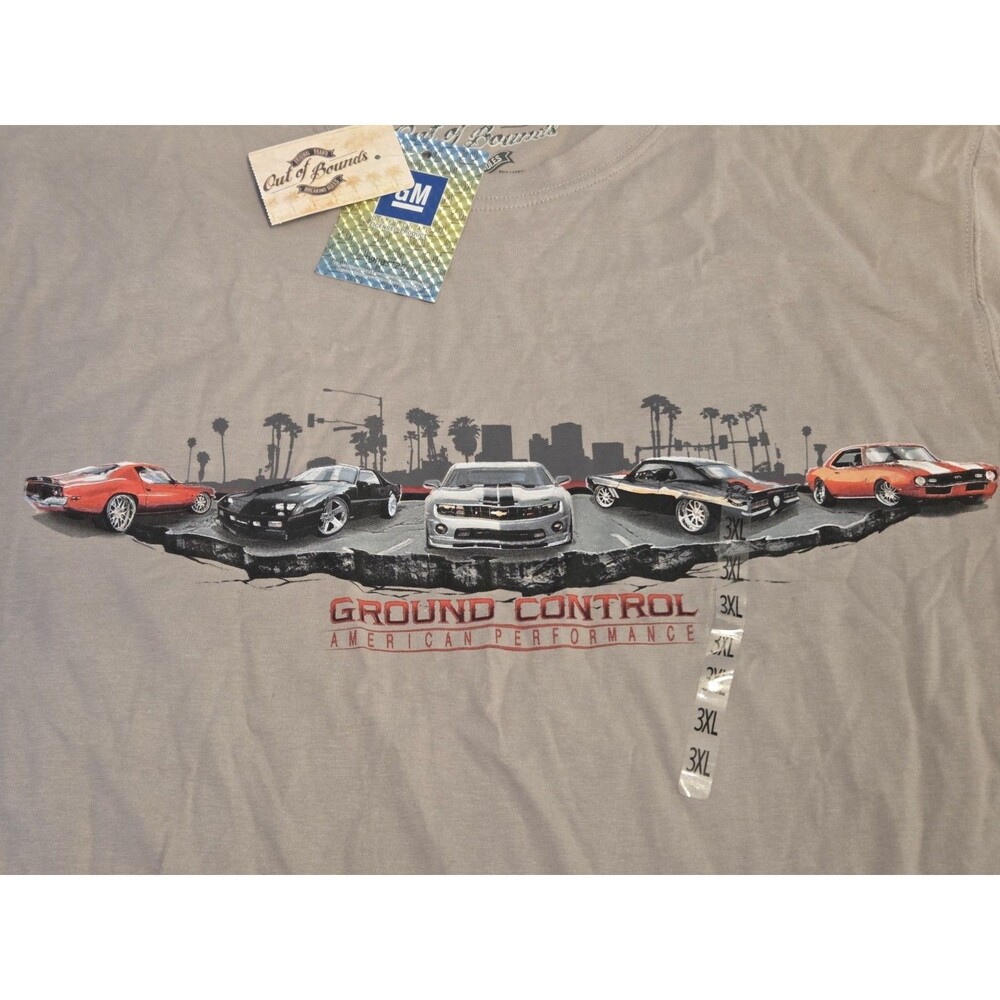 NWT Chevrolet Camaro Graphic T Shirt 3XL Tan GM Licensed American Muscle - Picture 2 of 6